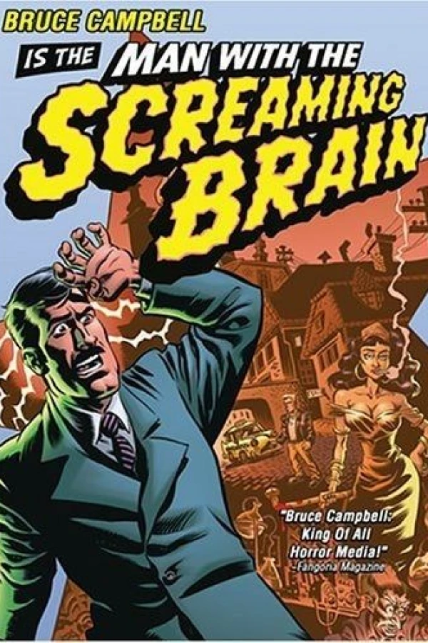 Man with the Screaming Brain Póster
